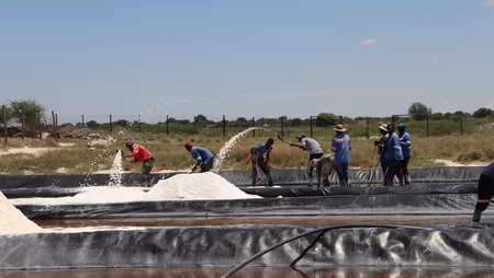 Salt mining facility